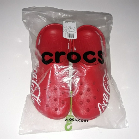 (New) RARE Crocs Coca Cola Clogs & Crocs Coca Cola Can Jibbitz (M8/W10) - Picture 9 of 9